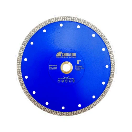 SHDIATOOL Diamond Saw Blade 8 Inch Cutting Disc Porcelain Tile Ceramic Granite Marble Brick