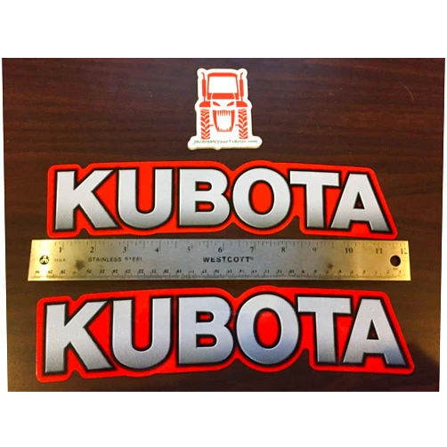JAILBREAKYOURTRACTOR.COM JailBreakYourTractor Decals 2 Sticker Set OEM KUBOTA Compatible Logo Tractor BX B L Decal Kit Tractor UV Proof