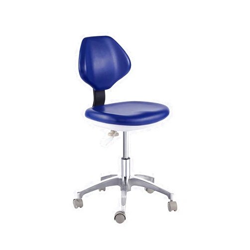 OUBO Dental Medical Chair for Dentist Doctor's Stool Adjustable Mobile Chair PU Leather Light Blue (1#)