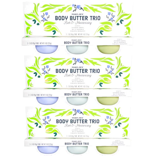 Generic Trader Joe's Body Butter Trio (Pack of 3), Lavender Green Aqua