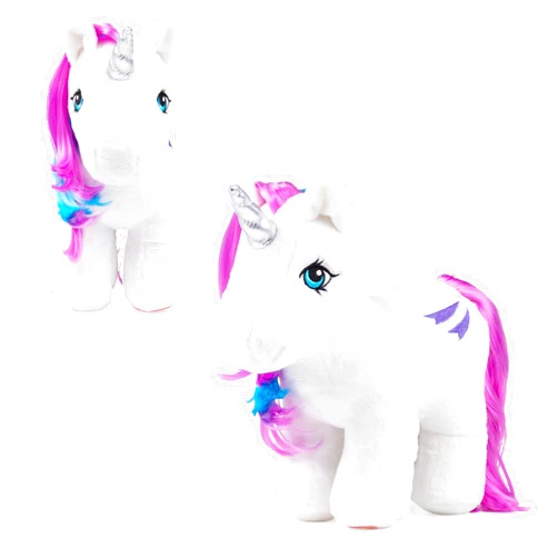 Basic Fun My Little Pony Unicorn and Pegasus Plush - Glory - Collector Plushie, retro stuffed toy animal, kid, toddler, girl, boy, Mom, birthday, Ages 3+