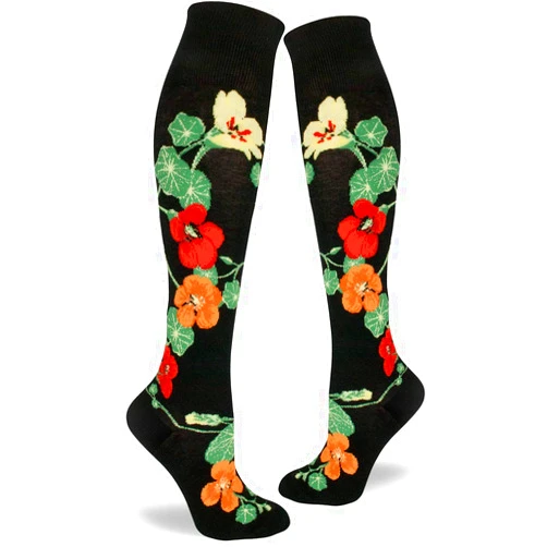 ModSocks Women's Knee High Floral Socks