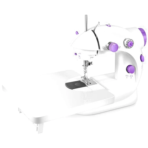MOR Portable Sewing Machine with Extension Table and Light, Mini Handheld Sewing Machine with Upgraded, Two Threads Double Speed Double Switches, Easy to Use for Kids, Beginners and DIY