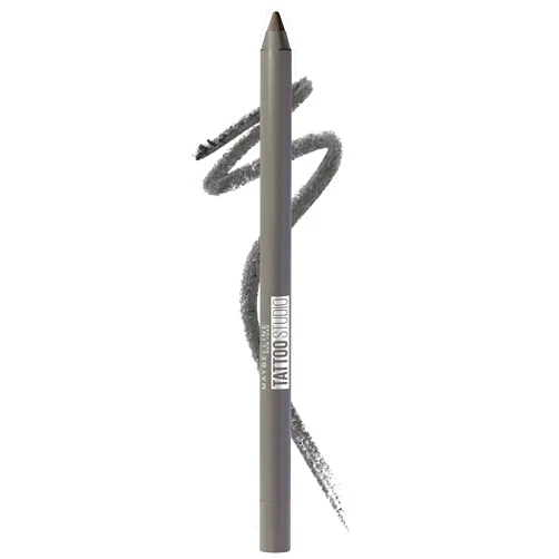 Maybelline TattooStudio Long-Lasting Sharpenable Eyeliner Pencil, Glide on Smooth Gel Pigments with 36 Hour Wear, Waterproof, Intense Charcoal, 1 Count