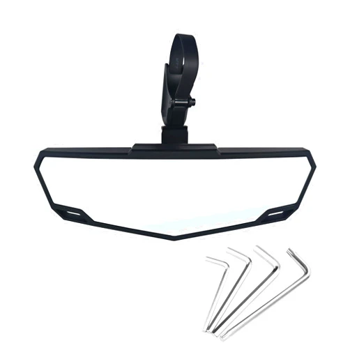 AAAWZDWD UTV Rear View Mirror,Compatible with Polaris RZR/Pioneer/Talon/Kawasaki KRX/Mule/Can Am X3/ CFMOTO Adjustable Aluminum UTV SXS Mirrors(1.5