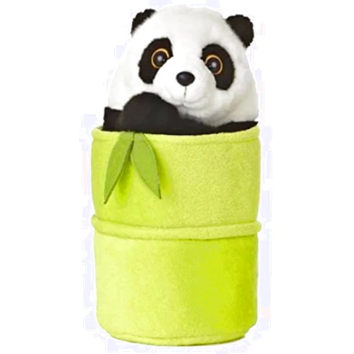Aurora® Interactive Hand Puppet Panda Pop Up Puppet Stuffed Animal - Storytelling Adventures - Playful Learning - Multicolor 10 Inches