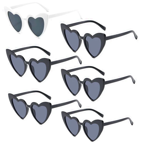 Dwenarry Bachelorette Party Favors Heart Sunglasses Bridesmaid Proposal Gifts Bride Tribe Shades Set