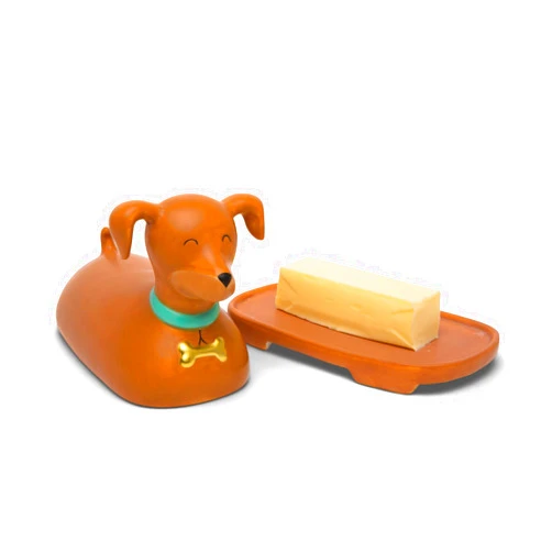 BigMouth Inc Ceramic Dog Butter Dish, Hilarious Weiner Dog Design, Perfect Gift for Dog Lovers, Holds One Stick of Butter, Fun and Functional Kitchen Decor