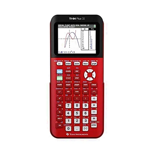 Texas Instruments TI-84 Plus CE Color Graphing Calculator, Radical Red