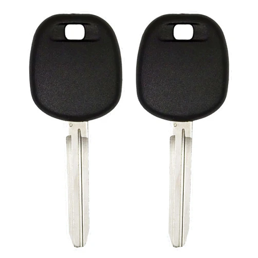 Keyless2Go Replacement for 2 New Uncut Transponder Ignition Car Key for Select Toyota Vehicles TOY44D-PT