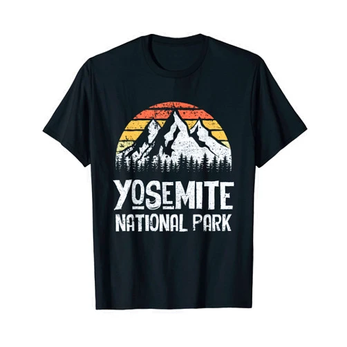 US National Parks Apparel & Forest Tee Shirts Yosemite National Park CA Camping Hiking Outdoor T-Shirt