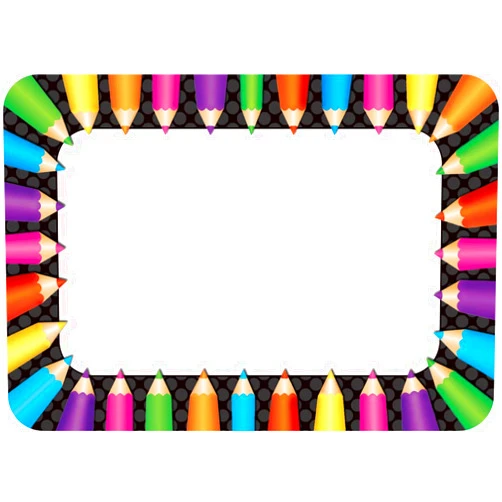 Teacher Created Resources Colored Pencils Name Tags (TCR5513)