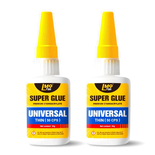 LMQ LASH LMQ Thin Super Glue, Thin Ca Glue for All Purpose, Strong Glue for Paper, Jewelry, Wood and Many Materials - Quick Wetting, Fast Bonding, 2x30g