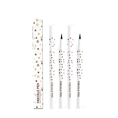 Aaiffey 2 Colors Freckle Pen Waterproof Long-lasting Quick Dry Small Spot Natural Lifelike Freckle Makeup Pen (Dark Brown)