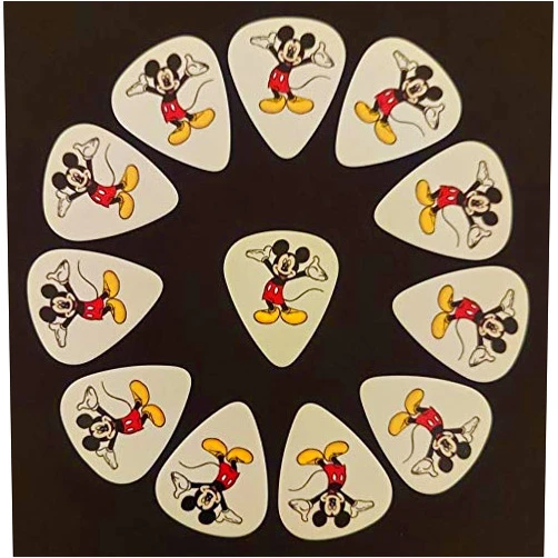 Generic imprinted guitar picks Mickey Guitar Picks (12 Picks) - (Buy 2, save 50% on 1)