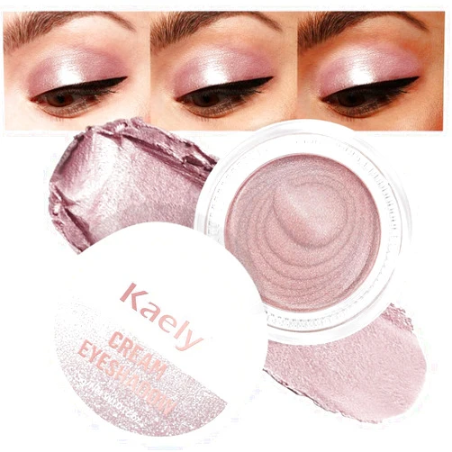 evpct Single Cream Eye Shadow Makeup Pallette Brightener, Praline Metallic Glitter Shimmer Highly Pigmented Monochrome Mini Eyeshadow Palette, Waterproof, Blendable, sombras en crema para ojos, 730
