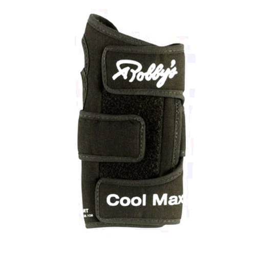 Robby's Bowling Wrist Supports Robby's Original Cool Max Black- Right Hand (Medium)