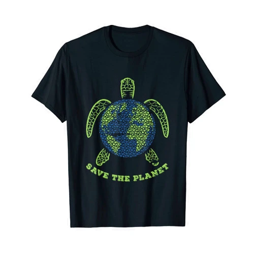 Save The Ocean Turtle Planet Earth Day Save The Planet Earth Day Environment Turtle Ocean Recycle T-Shirt