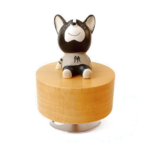 SOFTALK Cute Little Animal Wooden Mechanical Music Box, You are My Sunshine Musical Boxs,Gift for Boys and Girls Kids (Dog)