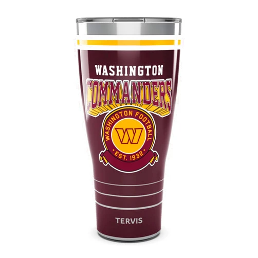Tervis Traveler NFL Washington Commanders - Vintage Triple Walled Insulated Tumbler Travel Cup Keeps Drinks Cold & Hot, 30oz, Stainless Steel