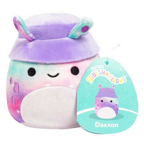 Squishmallows Original 5-Inch Daxxon The Purple Alien - Official Jazwares Plush - Collectible Soft & Squishy Mini Stuffed Animal Toy - Add to Your Squad - Gift for Kids, Girls & Boys