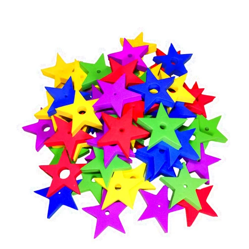 ZhongHuan Multiple Shapes 60 Pieces 5 Colors 12 Sizes Colorful Stitch Stoppers for Needles Knitting/Crochet/etc, (Available in Inside Diameter 2 to10MM , Includes 5 Colors 60pcs) (Star)