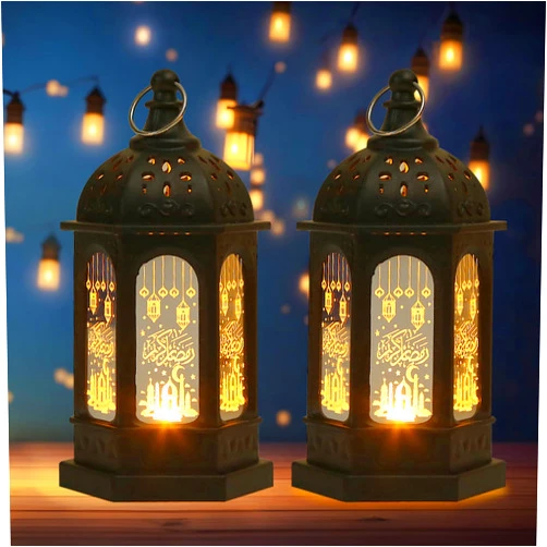 Hying 2 Pieces Ramadan Lanterns Decoration 5.2