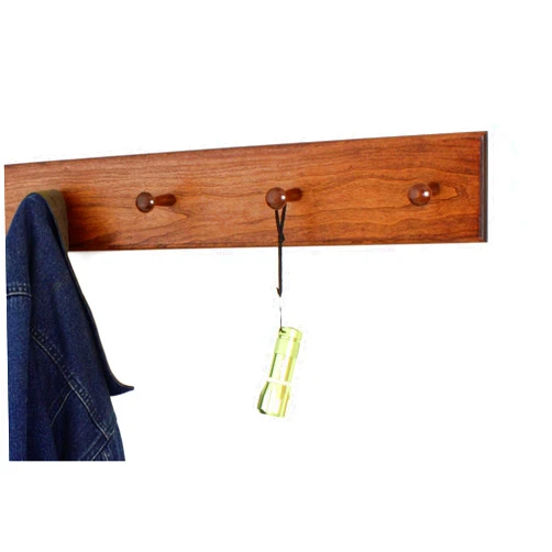 PEG AND RAIL Solid Cherry Shaker Peg Rack 3.5