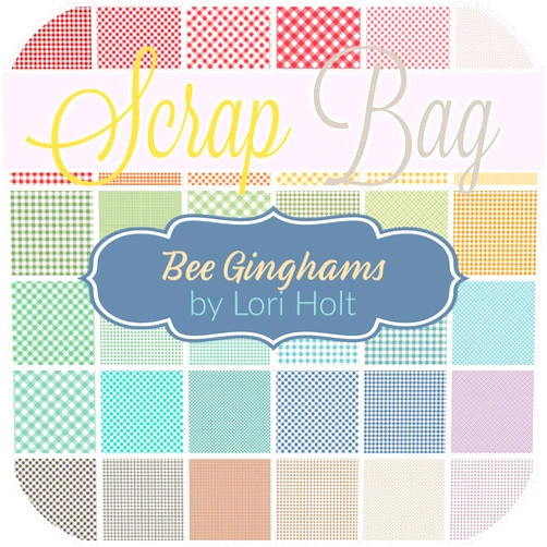 Southern Fabric Bee Ginghams Scrap Bag (Approx 2 Yards) by Lori Holt for Riley Blake 2 Yards DIY Quilt Fabric