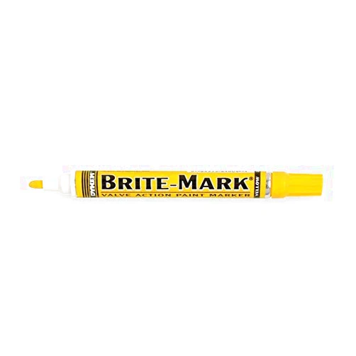 Dykem Paint Marker, Brite Mark(R) 916, Yellow - 84004 Pack of 10