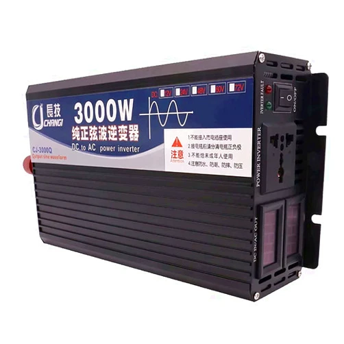 LLSS Pure sine Wave Inverter / 24V / 48V / 60V / 72V ~ 220V,1000W / 2000W / 3000W / 4000W Converter Transformer,Dual LCD Display