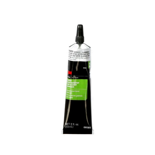 3M Super Weatherstrip and Gasket Adhesive, 08581, Black, 2 fl oz Tube, 1 Per Pack