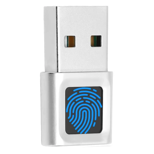 Yoidesu USB Fingerprint Reader Mini Fingerprint Scanner PC Dongle Windows Hello Fingerprint Reader for PC Laptop 360 Degree Touch Speedy Matching Biometric Portable USB Fingerprint Logger for Windows 10/11