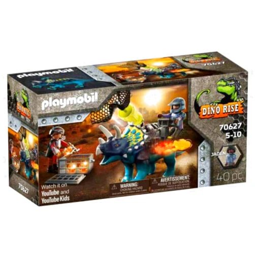 Playmobil Dino Rise Triceratops: Battle for The Legendary Stones