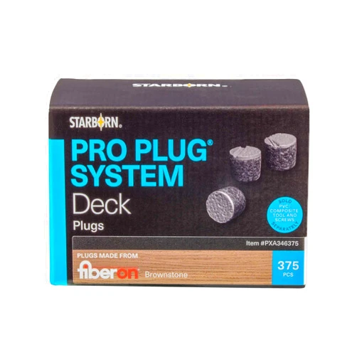 Starborn Industries Starborn Pro Plugs for Fiberon Brownstone Decking - 375 Count