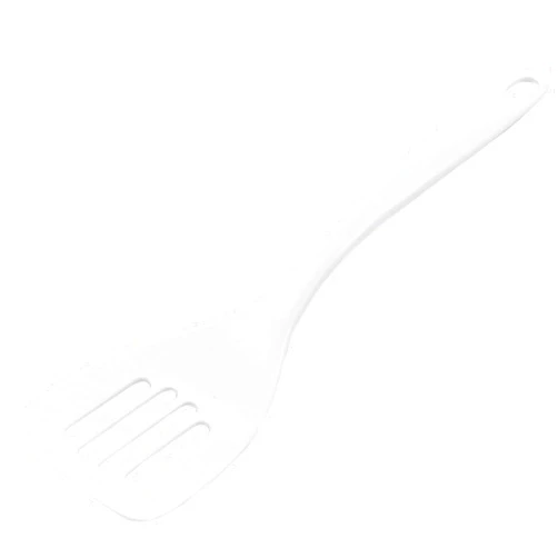 Chef Craft Basic Melamine Slotted Turner/Spatula, 11.25 inch, White