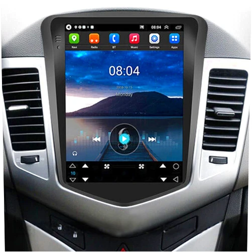 Slakerbe Android 13 Car Radio Stereo,9.7 inch Multimedia Player Bluetooth 5.0 mit Backup Camera Touch Screen Radio 2G + 32G Wireless WiFi Car Stereo Carplay fit for Chevy Cruze 2009-2015