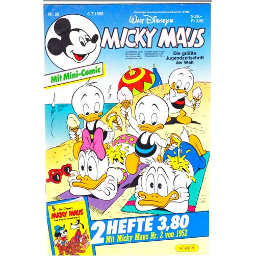 Micky Maus (Walt Disney's) #28 FN ; Ehapa comic book | Mickey Mouse German