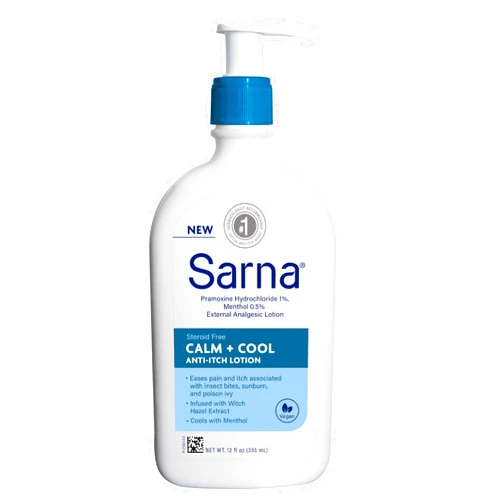 Sarna Calm and Cool Steroid-Free Anti-Itch Lotion- 12 oz