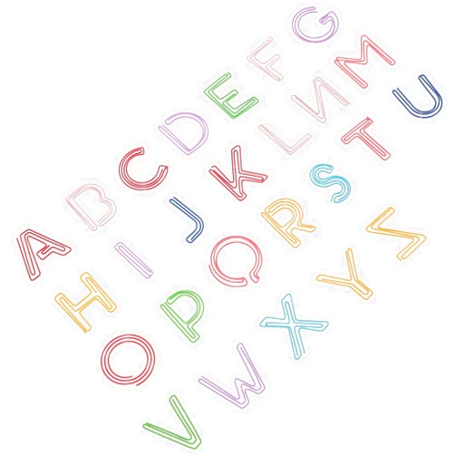 EXCEART Colored File Folders 26pcs Paper Clips Letter Shaped Cute Bookmark Clips Novelty File Documents Clips Planner Clips for Kids Students Office Scrapbook Notebook Musical Note Paper Clips