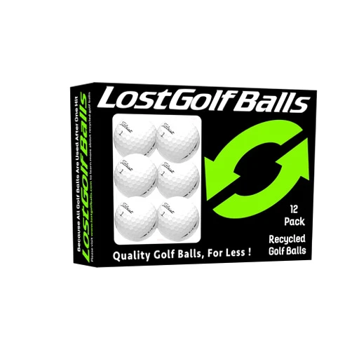 LostGolfBalls Titleist AVX Golf Balls (12 Pack) - Mint Quality, Used Golf Balls Refinished by Lostgolfballs.com, Like New with No Logos