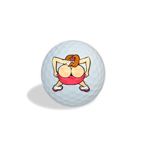 Andoji Funny Novelty Golf Ball Soft Feel Ball 3 Pack