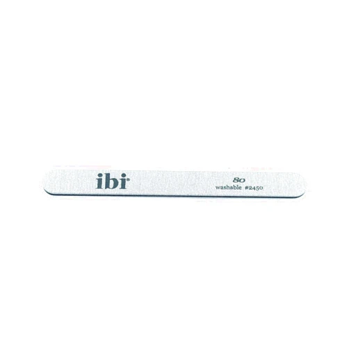 IBI 80 Zebra Cushion File | Grit 80/80 | Washable & Disinfectable Nail Files for Professionals (10)