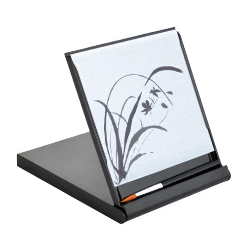 Buddha Board Mini Buddha Board Art Set: Water Drawing Writing Board w/ Mini Water Brush for Mindfulness & Meditation – Zen Based Drawing Board - Painting & Art Supplies – Ideal Relaxation Gifts (5” x 5”, Black)
