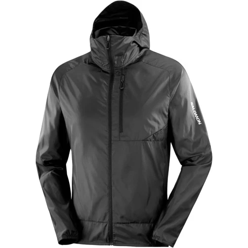 Salomon Men’s Bonatti Cross Wind, Reflective Windproof Hooded Zip-Up Jacket