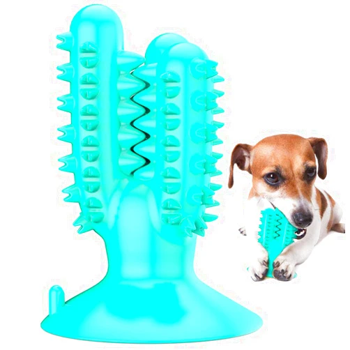 CEESC Dog Toothbrush Chew Toys Dog Teeth Cleaning Stick,Puppy Brushing Dental Oral Care for Small Medium Large Dogs (Blue)