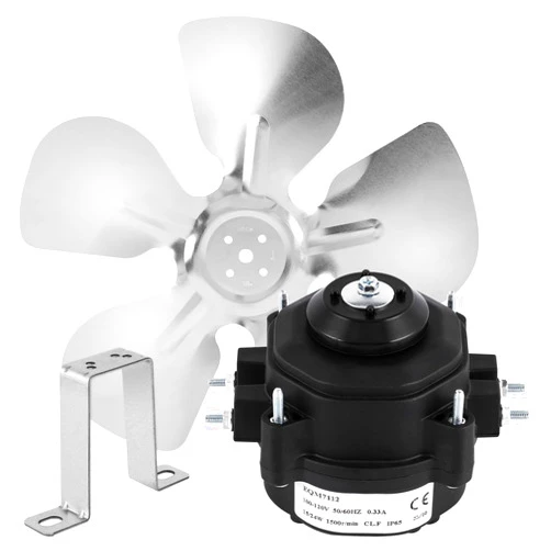 Consfly Refrigerator Fan AC Motor 115V 60HZ 15W 0.33A 1500rpm Fridge Condenser Fan Motor, Energy-Saving Cooling Fan Motor for Refrigeration Equipment, Beverage Coolers (15, Watts)