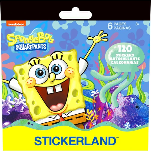 Sandylion Nickelodeon - Spongebob - Classic Mini Stickerland Pad - 6 Page