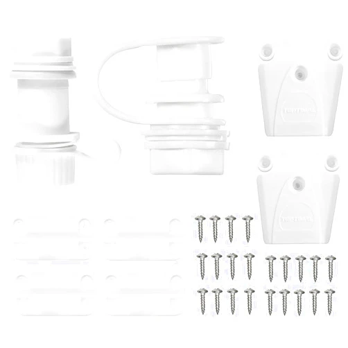 SLSWHLX Cooler Replacement Parts Kit, Ice Chest Plastic Hinges, Threaded and Triple-Snap Drain Plug, Latches and Stainless Steel Screws Combo, Plastic Cooler Replacement Set