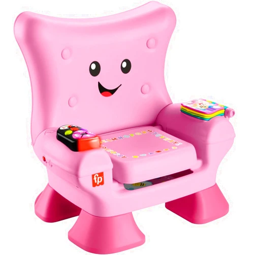 Fisher-Price Toddler Learning Toy Laugh & Learn Smart Stages Chair, Pink with Music Lights & Activities for Kids Ages 1+ Years